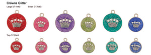 Crown Glitter Tags