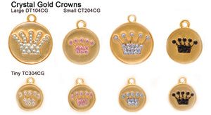 Crystal Gold Crown Tags