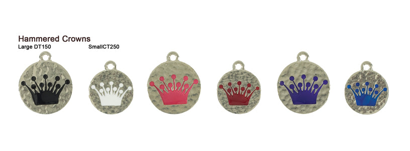 Hammered Crown Tags