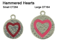 Hammered Heart Tags