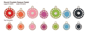 Crystal Circle Opaque Pastel Tags