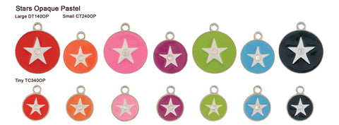 Star Opaque Pastel Tags